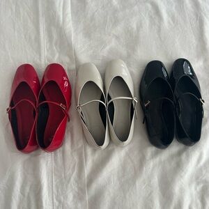 X3 Pairs of Zara Marjy Jane style Ballet flats